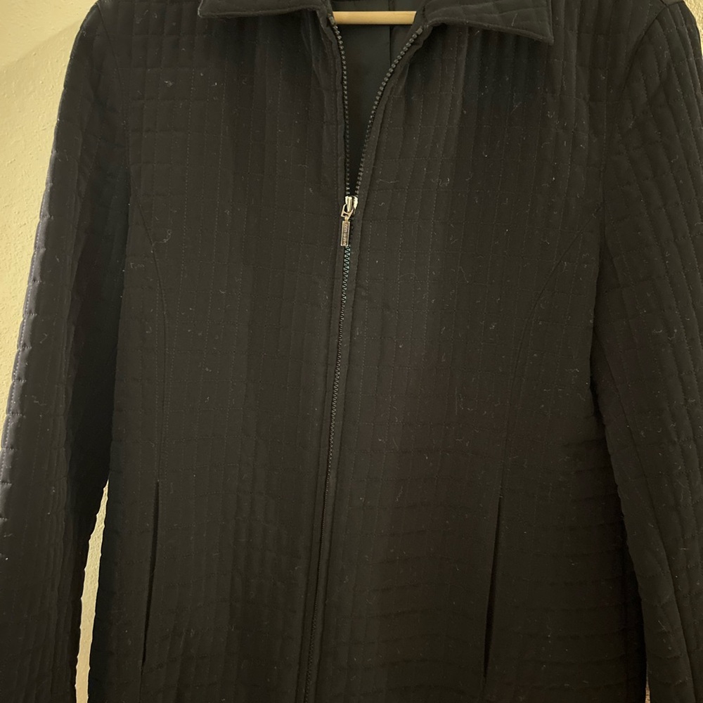 Anne Klein Black Quilted Jacket